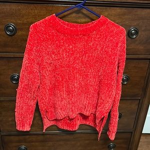 Chelsea and violet red sweater